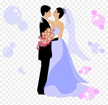 Wedding Invitation Bridegroom Clip Art - Married Man And Woman