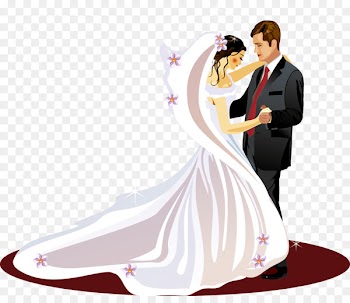 Wedding invitation Bridegroom Clip art - The bride and groom dance 