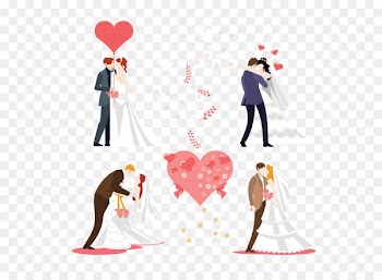 Wedding invitation Bridegroom couple - Wedding couple 
