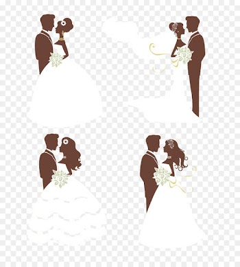 Wedding invitation Bridegroom - The bride and groom illustration 