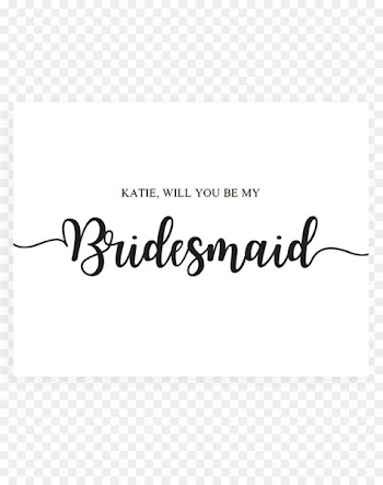 Wedding invitation Bridesmaid Bridal shower - proposal 