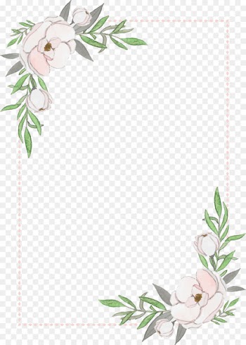 Wedding invitation Camellia - Vector Hand-painted floral decorative pattern 