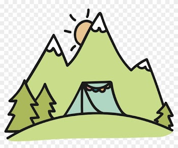 Wedding Invitation Camping Tent Campsite Campervans - Tenda Gunung Png