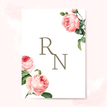 Wedding invitation card decorated with roses .. | Free stock vector - 543351