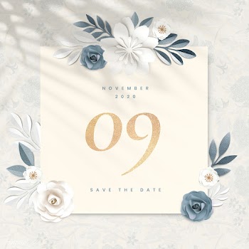 Wedding invitation card | Free stock psd mockup - 1201260