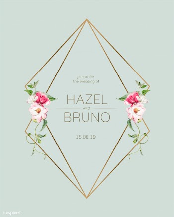 Wedding invitation card mockup vector | Free stock vector - 518728