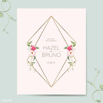 Wedding invitation card mockup vector | Free stock vector - 518764