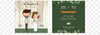 Wedding invitation Cartoon Bridegroom - Cartoon wedding invitation design 