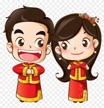 Wedding Invitation Cartoon Drawing - Bride And Groom Animation