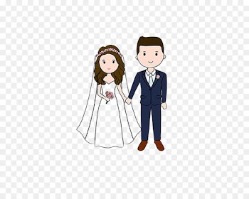Wedding invitation Cartoon Drawing couple - Cartoon couple 