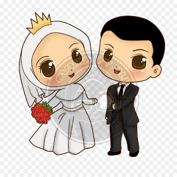 Wedding invitation Cartoon Drawing - muslim 