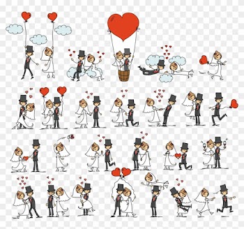 Wedding Invitation Cartoon Illustration - Wedding Cartoon Vector