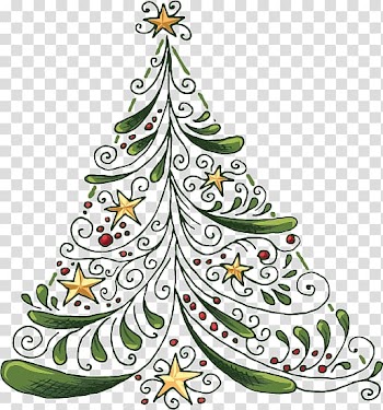 Wedding invitation Christmas tree Party Christmas card, Christmas tree transparent background PNG clipart