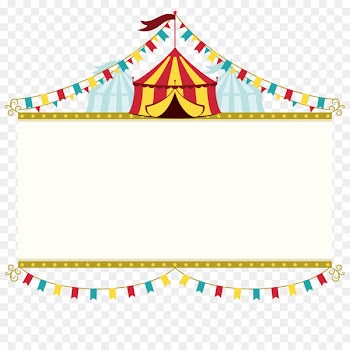 Wedding invitation Circus Poster Banner - Vector Circus brand 