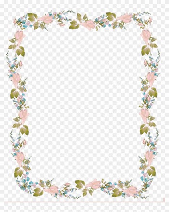 Wedding Invitation Clip Art - Flower Border Design Png