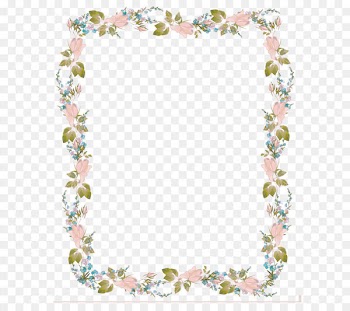Wedding invitation Clip art - Flowers border design invitation 