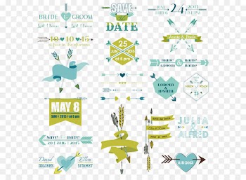 Wedding invitation Clip art - Vector arrow 