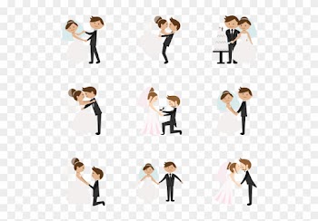 Wedding Invitation Computer Icons Marriage Clip Art - Wedding Couple Icon Vector Png