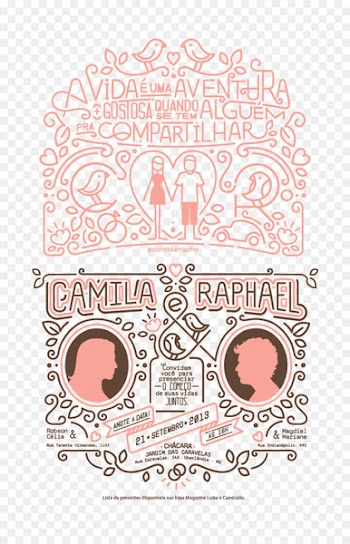 Wedding invitation Convite Graphic design - wedding 