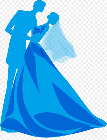 Wedding invitation couple Bridegroom - Blue wedding People 