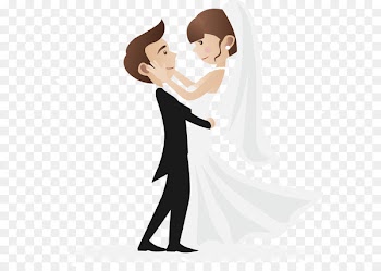 Wedding invitation Dating Marriage - Bride and groom 