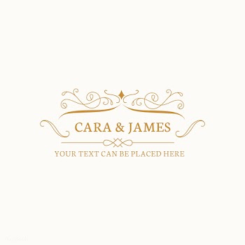 Wedding invitation emblem | Free stock vector - 579377