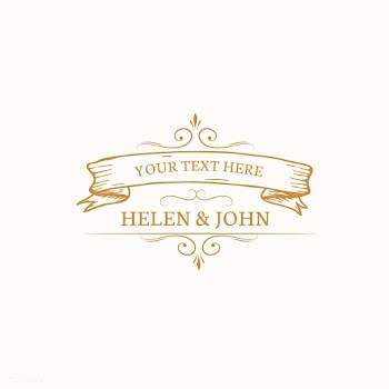 Wedding invitation emblem | Free stock vector - 579387