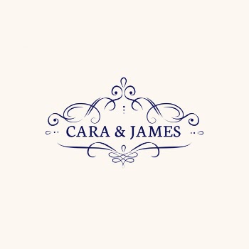Wedding invitation emblem Free Vector