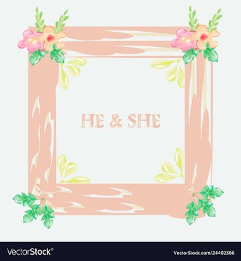 Wedding invitation floral card with vector image