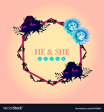 Wedding invitation floral card with vector image