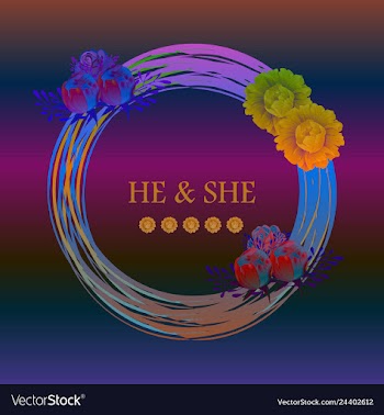 Wedding invitation floral card with vector image
