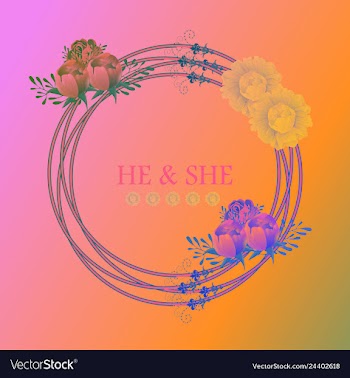 Wedding invitation floral card with vector image