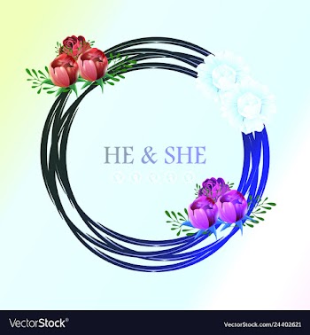 Wedding invitation floral card with vector image