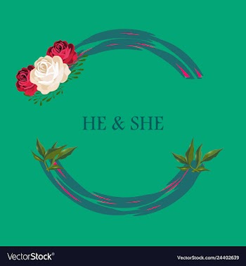 Wedding invitation floral card with vector image
