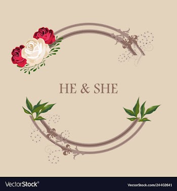 Wedding invitation floral card with vector image