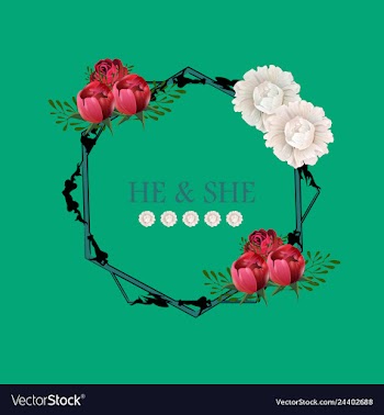 Wedding invitation floral card with vector image