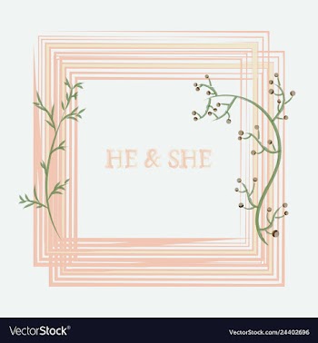 Wedding invitation floral card with vector image