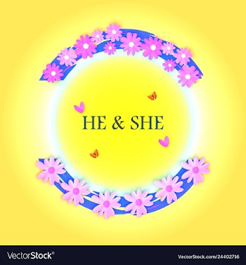 Wedding invitation floral card with vector image