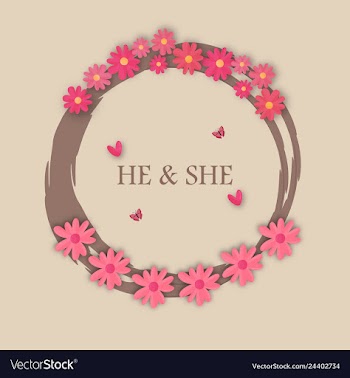 Wedding invitation floral card with vector image