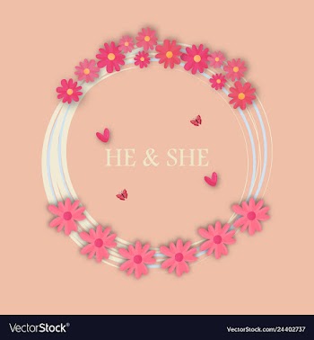 Wedding invitation floral card with vector image