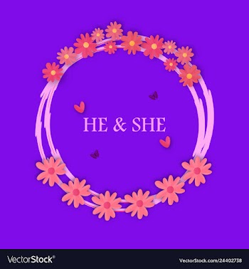 Wedding invitation floral card with vector image