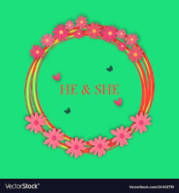 Wedding invitation floral card with vector image