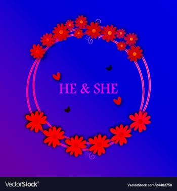 Wedding invitation floral card with vector image
