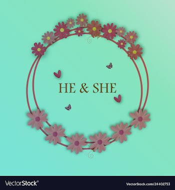 Wedding invitation floral card with vector image