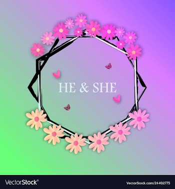 Wedding invitation floral card with vector image