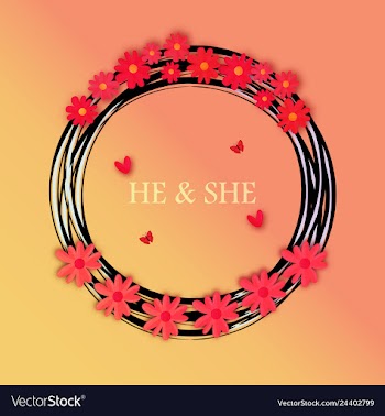 Wedding invitation floral card with vector image