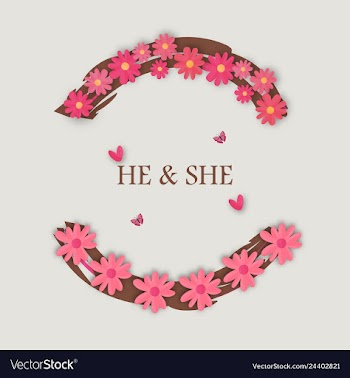 Wedding invitation floral card with vector image
