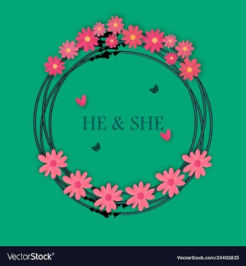 Wedding invitation floral card with vector image