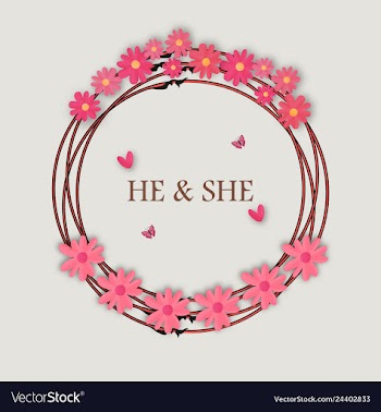 Wedding invitation floral card with vector image
