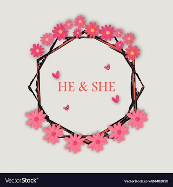 Wedding invitation floral card with vector image